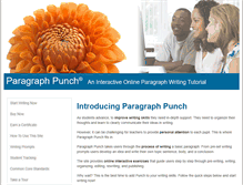 Tablet Screenshot of paragraphpunch.com